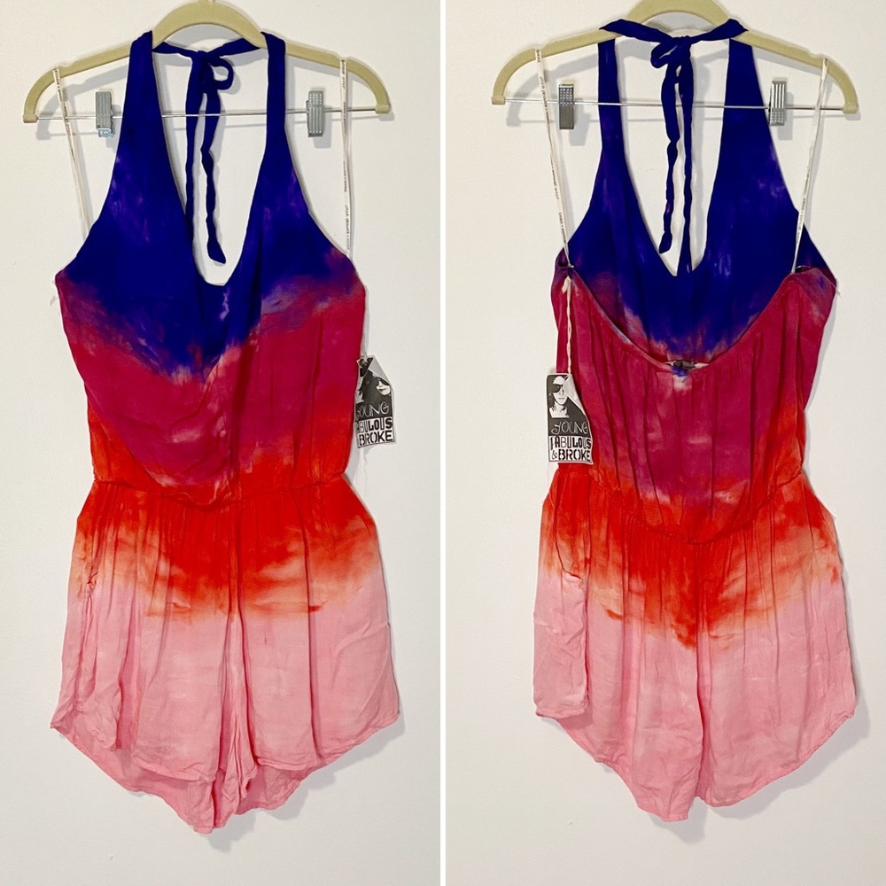 Young Fabulous & Broke Tie-dye Romper